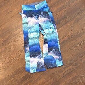 Obermeyer Kids Ocean Blue Patterned Ski Pants
